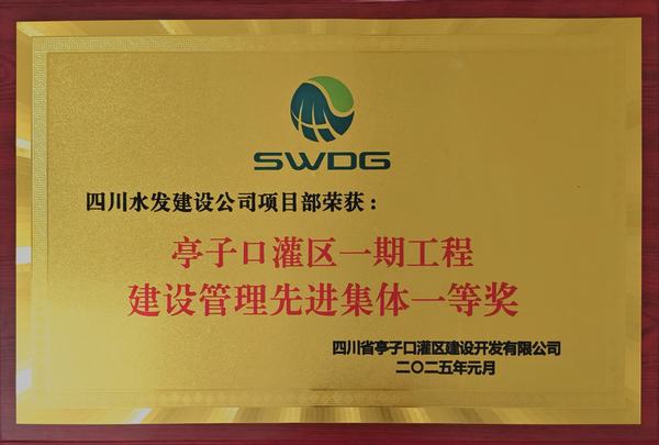 新歲奮楫，篤行不怠 公司榮獲亭子口項(xiàng)目業(yè)主表彰